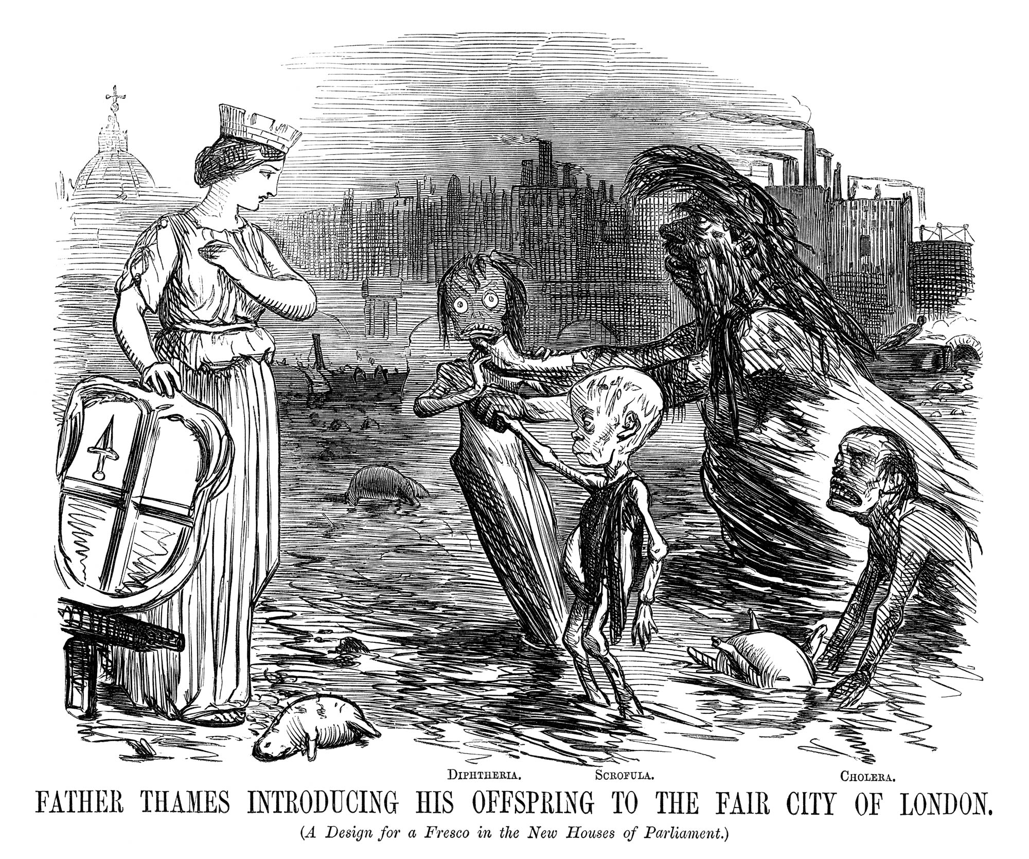 Father Thames Introducing his Offspring to the Fair City of London, [Punch (1858)](https://www.bl.uk/collection-items/father-thames-introducing-his-offspring-to-the-fair-city-of-london-from-punch)